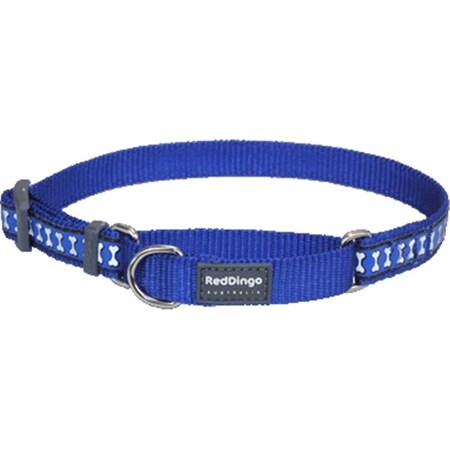 Red Dingo Martingale Dog Collar Reflective Dark Blue, Large RE437170